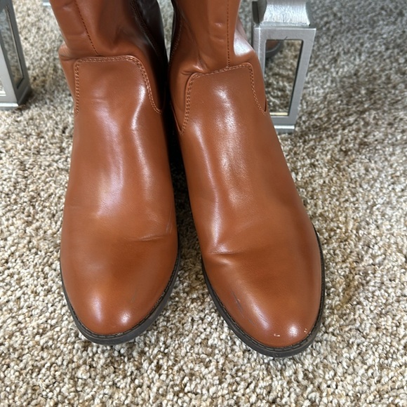Tommy Hilfiger 9.5M Brown Cognac Tall Autumn Boots - Picture 3 of 15